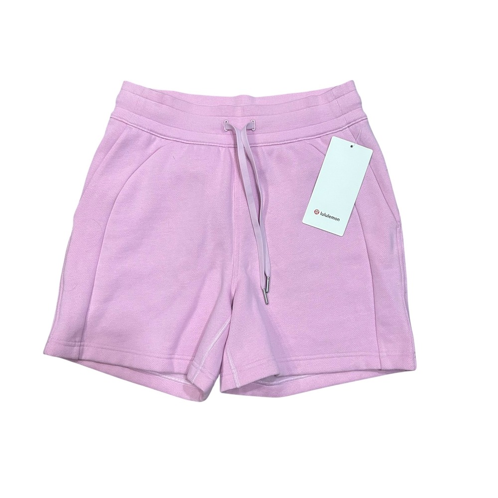 Lululemon Scuba High-Rise Short Size 6 New with Tags Pink Drawstring Casual
